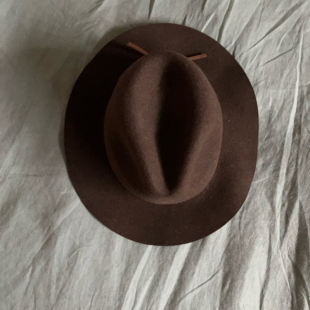 CONNOR Dark Brown Wool Hat - Picture 2 of 3